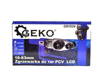 Аппарат для сварки труб ПВХ 16-63мм LCD Geko 1500W G81034