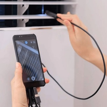 ИНСПЕКЦИОННАЯ КАМЕРА ЭНДОСКОП СВЕТОДИОДНЫЙ USB ДЛЯ ПК ТЕЛЕФОНА FULL HD 1080P IP68