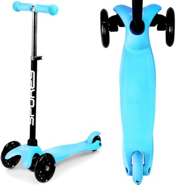 СКУТЕР Balance Трехколесный велосипед Поворотные светодиодные колеса