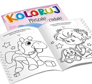 KOLOROWANKA dla dzieci Kolekcja Koloruj Pluszaki cudaki