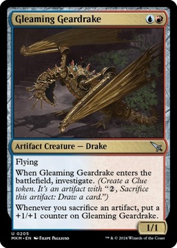 MTG 2x Gleaming Geardrake (U)