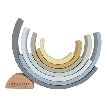 МАЛЕНЬКАЯ ГОЛЛАНДСКАЯ РАДУГА ДЕРЕВЯННАЯ ДЛЯ КОМПОЗИЦИИ СИНЯЯ