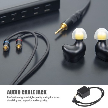 KABEL AUDIO Z GNIAZDEM RJ9 6P4C 25 MM STEREO