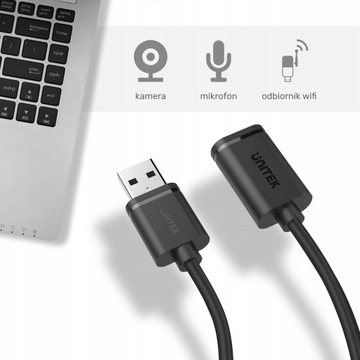 Кабель-удлинитель Unitek USB2.0 AM-AF 3M