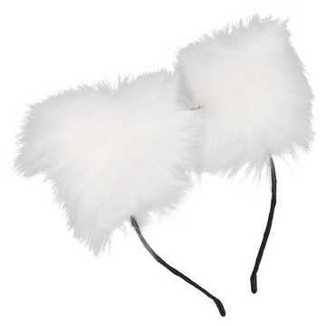 Кошачьи уши из искусственного меха с повязкой на голову