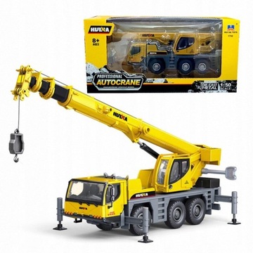 Aluminiowy model żurawia montowanego na ciężarówce imitacja samochodu zabawkowego