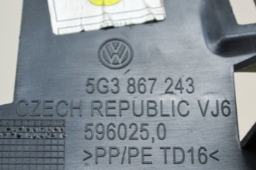 Volkswagen Golf Mk7 Hatchback GTI Left Page B Post Strip 5G3867243 201
