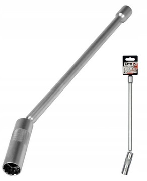 КЛЮЧ YATO 16 мм С УДЛИНИТЕЛЕМ СОЕДИНЕНИЯ 3/8 ДЮЙМА И МАГНИТОМ 310 мм