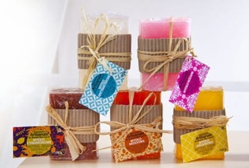 Мыло с дамасской розой, ручная работа, Марокко.