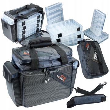 TORBA WĘDKARSKA Z 4 PUDEŁKAMI HOKKADO 40/20/30-6