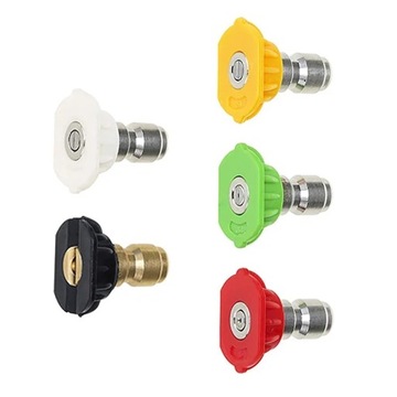 ZESTAW 5 DYSZ SZYBKOZŁĄCZKA LAVOR PARKSIDE+ LANCA DO MYJKI 1/4” ZAGIETA 30°