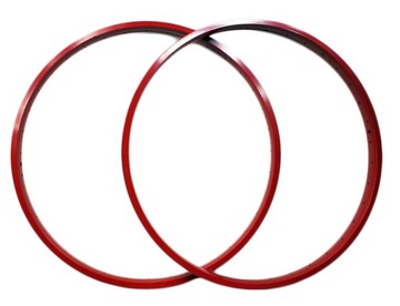 2 x OBRĘCZE rowerowe 26 obręcz rowerowa CRUISER 33mm SZEROKIE ALU czerwone