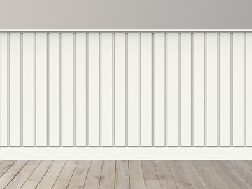 Boazeria angielska panele molding MDF Wzór A9biała