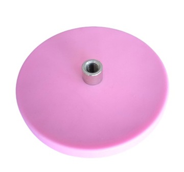 UCHWYT MAGNETYCZNY NEODYMOWY D66 guma - RÓŻOWY