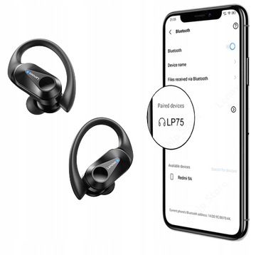 SŁUCHAWKI BEZPRZEWODOWE BLUETOOTH LENOVO LP75 PRO