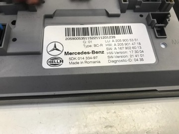 MERCEDES GLC 2022 C253 AMG 3.0 MODUL ŘÍZENÍ POHODĚ A2059005351