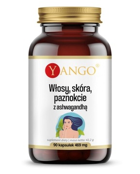 Włosy skóra paznokcie z Ashwagandhą 90 kaps YANGO