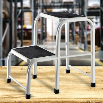 ЛЕСТНИЦА СТАЛЬНАЯ ЛЕСТНИЦА ДЛЯ ДОМА ПРОЧНАЯ ПЛАТФОРМА ТАБУРТ 150 кг