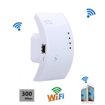 MOCNY WZMACNIACZ SYGNAŁU WIFI REPEATER 300Mbps 2024