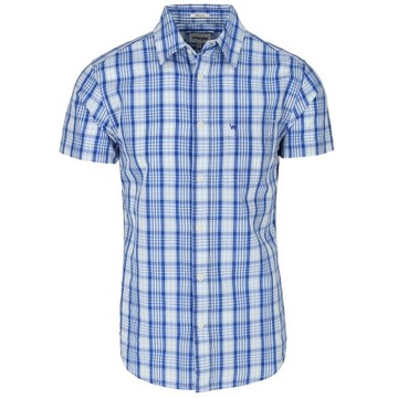 WRANGLER 1PKT SHIRT REGULAR KOSZULA KRATA - S