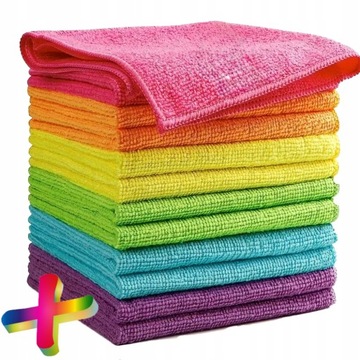 10x MIĘKKA ŚCIERKA ŚCIERECZKA Z MIKROFIBRY 30x40 220g DO SZYB JAKOŚĆ PLUS