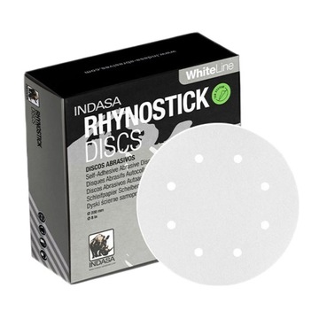 INDASA Rhynogrip Белый шлифовальный диск 125/8H P60