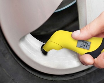 Цифровой монитор давления в шинах, ЖК-дисплей с фонариком Trotec BY10