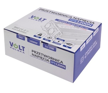 АВТОМОБИЛЬНЫЙ ПРЕОБРАЗОВАТЕЛЬ TIR 24В 230В 800Вт 1200Вт VOLT POLSKA TIR + USB