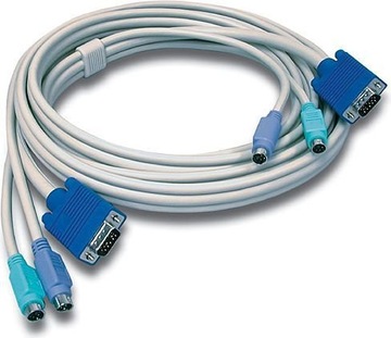 Przedłużacz do przełącznika KVM 2x PS/2 i VGA 7m