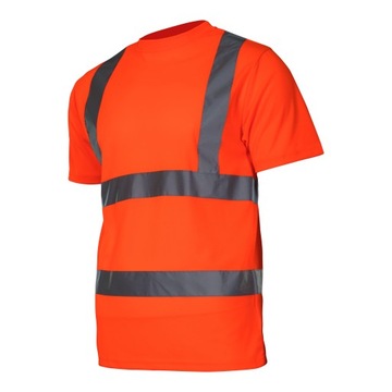 KOSZULKA T-SHIRT OSTRZEGAWCZA, POMARAŃCZ., 3XL