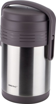 TERMOS OBIADOWY 1,5L na ŻYWNOŚĆ +3 POJEMNIKI LUNCH