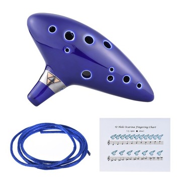Керамическая окарина с 12 отверстиями Alto C Vessel Flute Wind M