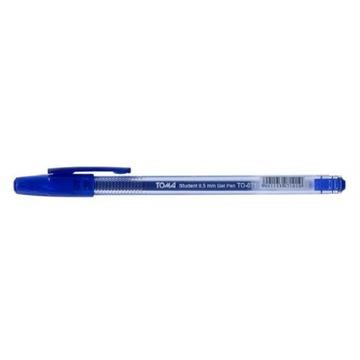 DŁUGOPIS ŻELOWY 0.5mm NIEBIESKI STUDENT TOMA