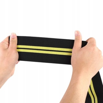 BANDAŻ NA KOLANO FITNESS ELASTYCZNE PASKI