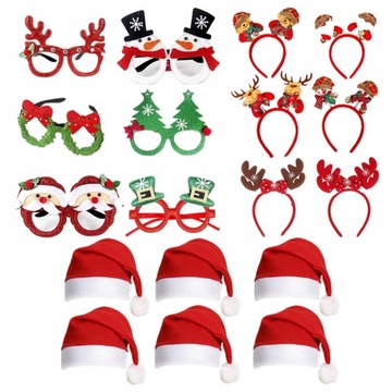 Xmas i Kapelusze Zestaw