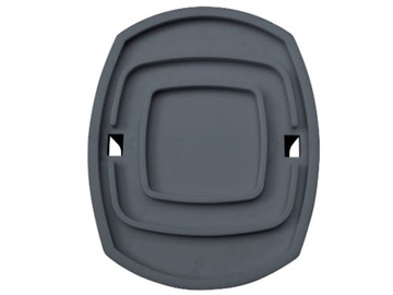 Опорная пластина для ног прицепа, шайбы Berger 4 шт. с металлическим штифтом.