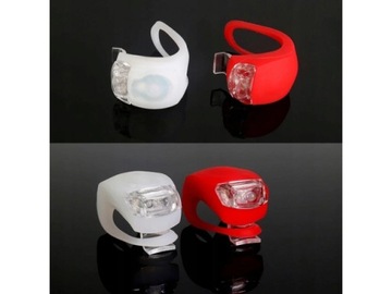 ЛАМПЫ ОСВЕЩЕНИЯ ВЕЛОСИПЕДА 2 СВЕТОДИОДНЫЕ ПЕРЕДНЯЯ ВЕЛОСИПЕДНАЯ НАБОР 2 ШТ.