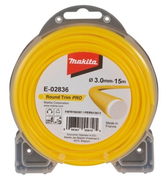 MAKITA ŻYŁKA NYLONOWA OKRĄGŁA 3,0mm/15m PR E-02836