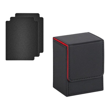 Pudełko na karty Card Deck Box, mieszczące 100 sztuk w kolorze czarnym i