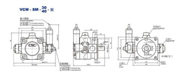 Лопатковое гидравлическое черпадло VCM-SM-30-D 25л/мин