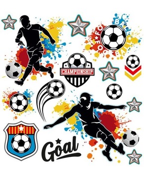 NAPRASOWANKI NAPLAMKI PIŁKARSKIE MAŁY ARKUSZ