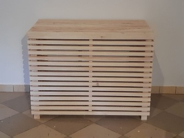 Drewniana ażurowa osłona klimatyzatora 100x60 h75