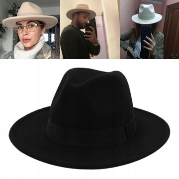 2 szt. Męska elegancka fedora imprezowa