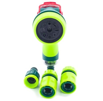 ZRASZACZ PISTOLET 8-FUNKCYJNY REGULACJA + ZŁĄCZKI