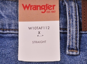 WRANGLER spodnie regular BLUE jeans STRAIGHT _ W32 L30