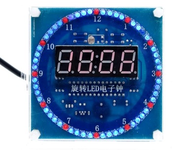 Elektroniczny Zegar LED DS1302 DIY DATA ALARM TERMOMETR OBUDOWA