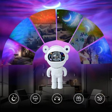 ПРОЕКТОР GALAXY ASTRONAUT BLUETOOTH НОЧНАЯ ЛАМПА ГРОМКОГОВОРИТЕЛЬ ДЛЯ ДЕТЕЙ + ПУЛЬТ ДИСТАНЦИОННОГО УПРАВЛЕНИЯ