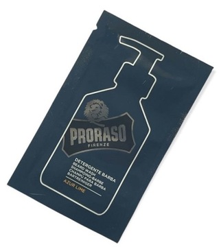 Шампунь для бороды Proraso Azur Lime 4 мл - образец ухода за бородой