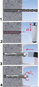 Анкеры железобетонные М10 х 105 мм механические Klimas LE-ZN 25 шт.