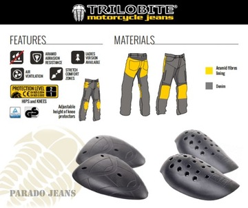 Кевларовые джинсы TRILOBITE PARADO | Плотно прилегает
